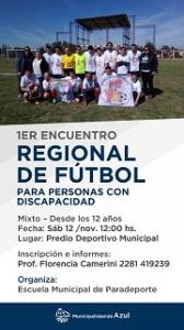 1º Encuentro regional de fútbol para personas con discapacidad